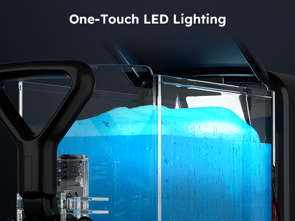 Mojgar Pro 3L Slush Machine features one-touch LED lighting for enhanced visibility and a stylish look. Perfect for home and commercial settings, ensuring easy monitoring of drink consistency while adding a modern touch to your frozen beverage experience.